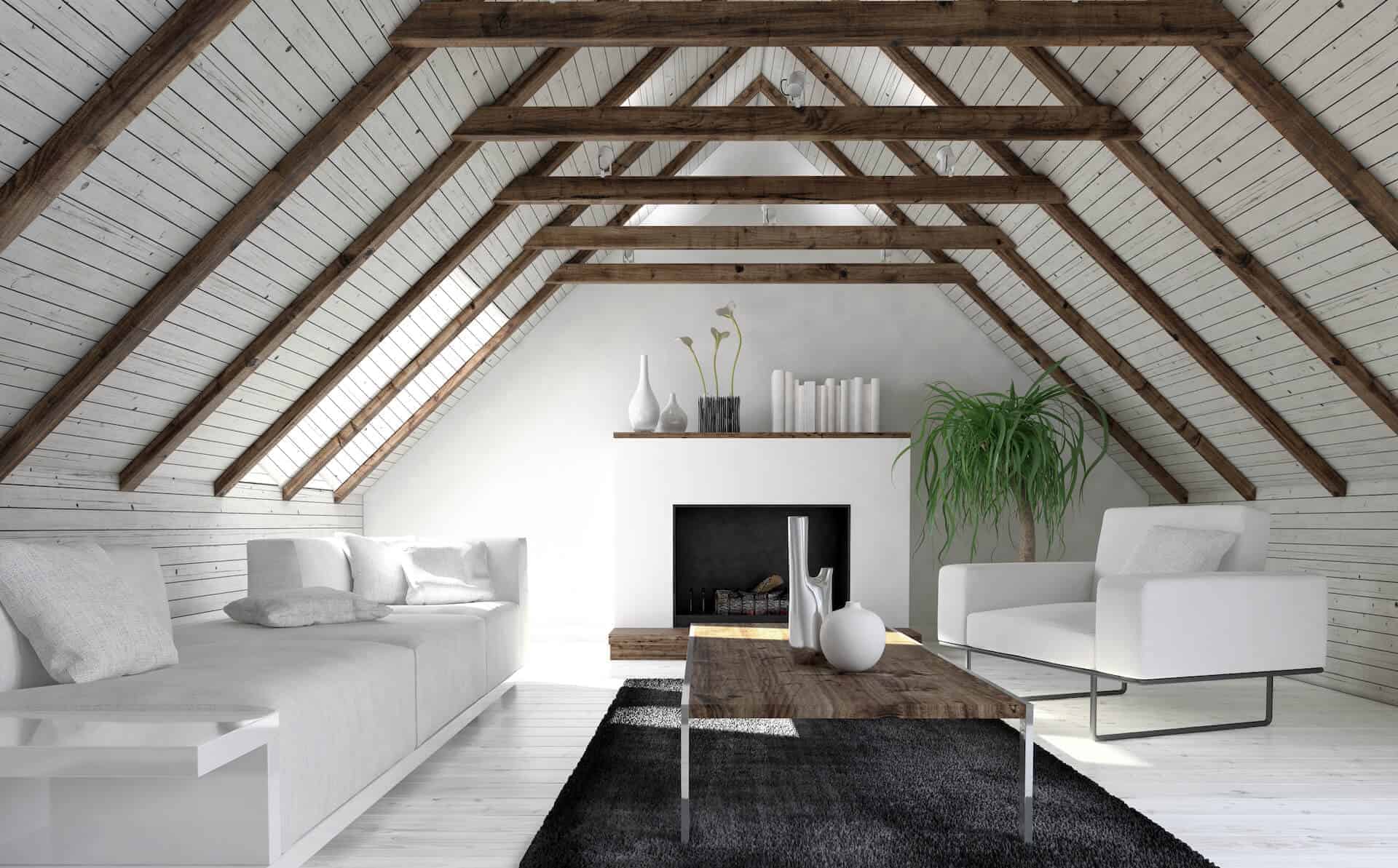 Completed loft extension interior